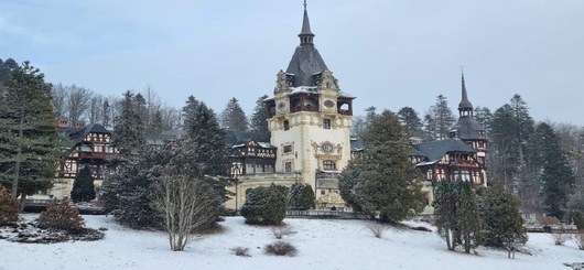 Schloss Peles-Sinaia-Winter in Rumänien 2024